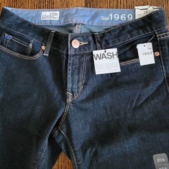 New GAP Sexy Boot Cut Jeans 1969 Women's Size 27 4r New With Tags NWT - Picture 3 of 11